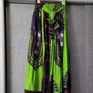 African print skirt